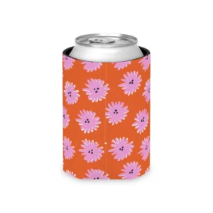 Perky Floral Can Cooler