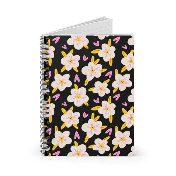 Charming Floral Spiral Notebook