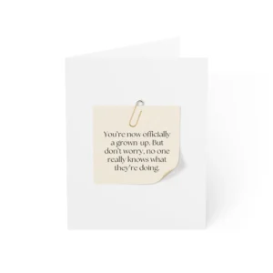 Funny Adulting Greeting Card